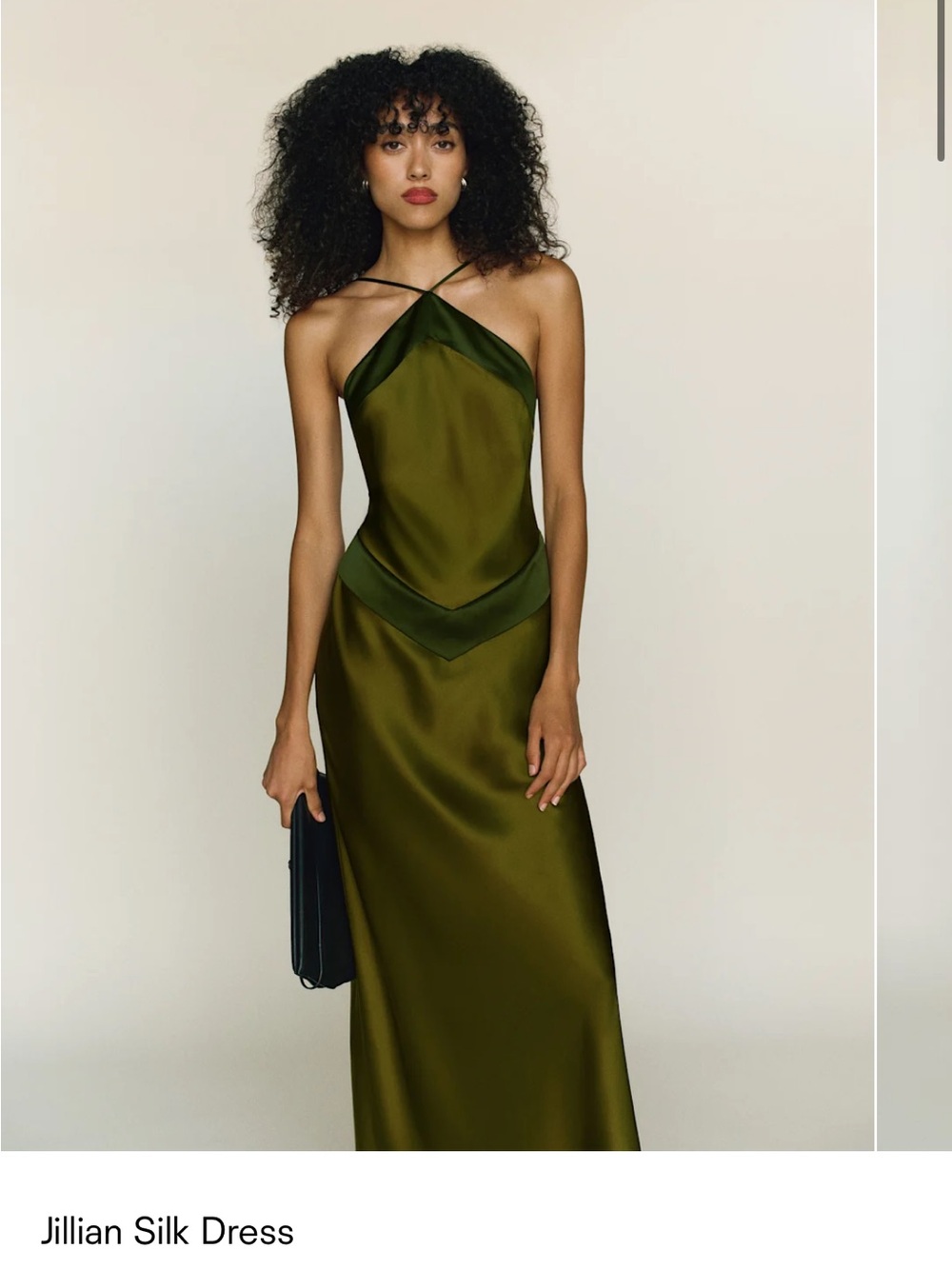 Reformation Jillian Silk Dress